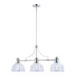 Vaxcel H0221 Beloit 3L Nickel Farmhouse Linear Chandelier Island Pendant Light. Fixed Price $344.99.