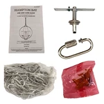 For Parts-hardware, Manual-hampton Bay Findlay 3-LIGHT Brushed Nickel Chandelier. Fixed Price $19.99.
