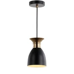 Jonathan Y 5.75" Black/brass Gold Modern Metal Led Pendant Light Fixture, Adj.... Fixed Price $35.67.