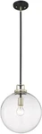 Millennium Lighting 9202 Mellrosa 12"W Pendant, Matte Black / Modern Gold. Fixed Price $139.50.