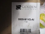 Golden Lighting Alison 1-LIGHT Vintage Look Medium Metal Shade 0809-M Vg-ai. Fixed Price $89.99.