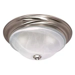 Nuvo Triumph 2-LIGHT Large Flush Dome W/alabaster Glass SHADE,15",NEW. Fixed Price $37.99.