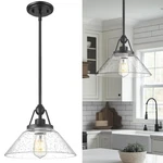 Black Pendant Light, Hwh Hanging Fixtures For Dining Bedroom, Gla.... Fixed Price $83.98.