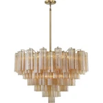 Crystorama ADD-316-AG-AM Addis Chandelier Aged Brass. Fixed Price $3198.00.