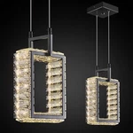 Zhllmq Kitchen Island Mini Light Fixture Modern Led Crystal Pendant Bla.... Fixed Price $59.70.