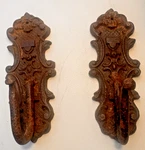 Hooks Wrought Iron 2 Decorative Wall Rustic Old World Heavy M. Fixed Price $16.13.