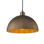 Edislive Elizabeth 11.8 In. 1-LIGHT Vintage Gold Stripe Dome Pendant. Fixed Price $85.49.