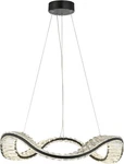 Minka Lavery Integrated Led Matte Black Wave Chandelier With Crystal Accents. Fixed Price $109.96.
