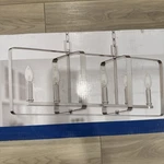 Progress Lighting Mccoll Brushed Nickel 6-LIGHT Linear Island Chandelier. Fixed Price $129.00.