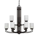 Sunset 9-LIGHT Chandelier Hadley 2-TIER 60W Provincial Bronze F22009-64. Fixed Price $49.99.