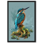 Colorful Kingfisher Bird Wall Art Canvas Oil Paintings Reproduction. Fixed Price $10.99.