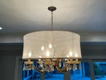 Crystorama Brentwood 12 Light 30" Gold Chandelier Swarovski Spectra (saq). Fixed Price $500.00.