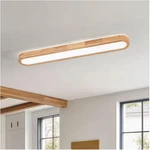 Lumin 37.4 In. Wood Integrated Led Flush Mount Ceiling Light Oak Look. Fixed Price $36.89.