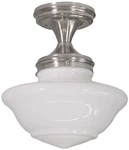Design House 577494 9"W Semi-flush Ceiling Fixture Nickel. Fixed Price $50.91.