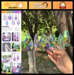 6PCS Crystal Sun Catchers For Windows, Ab Chandelier Prisms, Rainbow Makers, Hom. Fixed Price $33.99.