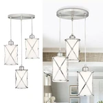 Osimir Brushed Dining Room 3-LIGHT, 1 Pack, Nickel, Milk White Glass. Fixed Price $128.13.