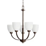 Quorum International 6060-5 Reyes Light 26"W Chandelier Bronze. Fixed Price $216.00.