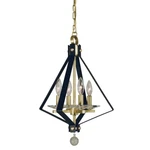 Framburg 4-LIGHT Polished Nickel/matte Ice Mini Chandelier 4924PN-MBLACK. Fixed Price $628.00.
