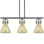 Innovations Lighting 410-3I-16-42 Newton Cone Linear Black. Fixed Price $857.12.