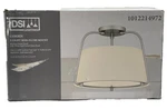 Dsi Lighting Corbin 15 In. Brushed Nickel 2-LIGHT Semi-flush Mount. Fixed Price $44.99.