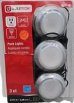 Utilitech Led Puck LIGHTS-3 Ct. Plug-in, Linkable, Dimmable (0774387) 27. Fixed Price $35.95.