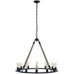 Modway Encircle Modern Style Rope Steel Chandelier In Brown. Fixed Price $346.88.