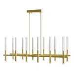 Cwi Lighting Dragonswatch Integrated Led Satin Gold Chandelier. Fixed Price $1174.40.