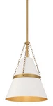 Minka Lavery 3933 Springfield 12"W Pendant - Off White Cream / Legacy Brass. Fixed Price $284.00.