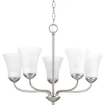 Progress Lighting Brushed Nickel Classic 5 Chandelier P4770-09 New. Fixed Price $69.00.