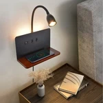 Bedside Wall Sconces With Wireless Station & Usb Charging, 3 Adjusta.... Fixed Price $62.29.