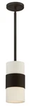 Crystorama 290-DB Grayson 6" Cream Linen Shade Pendant Dark Bronze. Fixed Price $154.00.