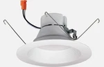 (6PACK) Nora Lighting NOXAC-563230WW/HL 5/6" Onyx Led Baffle Retrofit Trim, Whit. Fixed Price $60.00.