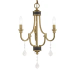 Livex Lighting 41273 Glendale 14"W Crystal Pendant - Brass. Fixed Price $205.96.