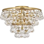 Robert Abbey Bling Flushmount 2 Light 17"W Semi-flush Brass. Fixed Price $1439.20.