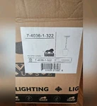 Savoy House 7-4036-1-322 Light Pendant-contemporary Style Warm Brass / Clear. Fixed Price $94.76.