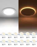 Ensenior 12 Pack 6 Inch Led Recessed Ceiling With Night Light, Dimmable.... Fixed Price $107.33.