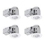Globe Electric 90718 3" Led Rated Swivel Round Trim Recessed Lighting Kit .... Fixed Price $49.98.