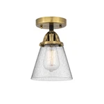 Innovations Lighting 288-1C-10-7 Cone Semi-flush 7"W Black. Fixed Price $180.40.