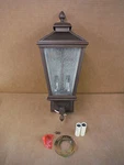 Murray Feiss 2 Light Outdoor Fixture Royal Gardens OL6801BZP. Fixed Price $179.99.
