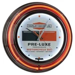 Harley-davidson HDL-16645 Branded Pre-luxe Wall-mount Sign Double Neon Clock. Fixed Price $109.99.