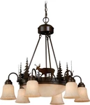 Vaxcel Lighting CH55406BBZ Bryce 9 28-1/2"W Chandelier Bronze. Fixed Price $669.99.