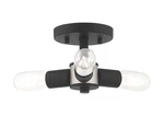Livex Lighting 51137 Black Copenhagen 3-LIGHT 14"W Semi-flush Ceiling Fixture. Fixed Price $94.96.