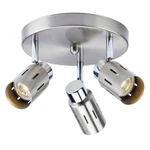 Brushed Steel And Chrome Energy Star Adjustable 3 Light Led Semi Flush Ceiling. Fixed Price $47.99.