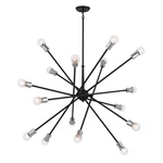 Black 16 Light Chandelier From The Armstrong Collection. Fixed Price $1099.99.