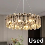 Puvaue Modern Luxury K9 Crystal Chandelier 8-LIGHTS Round Pendant. Fixed Price $158.12.
