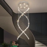 Depuley 5-LIGHT Spiral Flush Mount High Ceiling Chandeliers, Modern Raindrop .... Fixed Price $294.79.