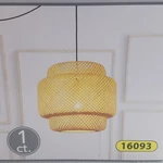 Huntington Home Bamboo Pendant Light 16093 Hardwired Natural 16.5" Dia. Fixed Price $29.99.