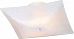 Volume Lighting V1916 White 3-LIGHT Semi-flush Ceiling Fixture With Square Shade. Fixed Price $16.37.
