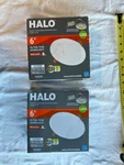 (2) Halo HLBSL6099FS351EMWR Canless Ultra Thin Led Recessed Downlight. Fixed Price $19.95.
