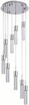 Fizz Iv Bubble Glass Led Pendant Light, 9-LIGHT Chrome Ceiling Fixture. Fixed Price $1463.99.